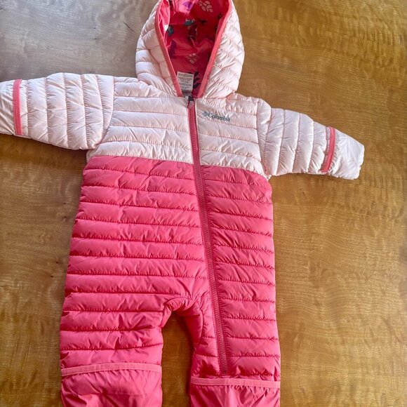 *USED ONCE* Columbia Powder Lite II Reversible Infant Snowsuit, 6–12 Months - Picture 9 of 9